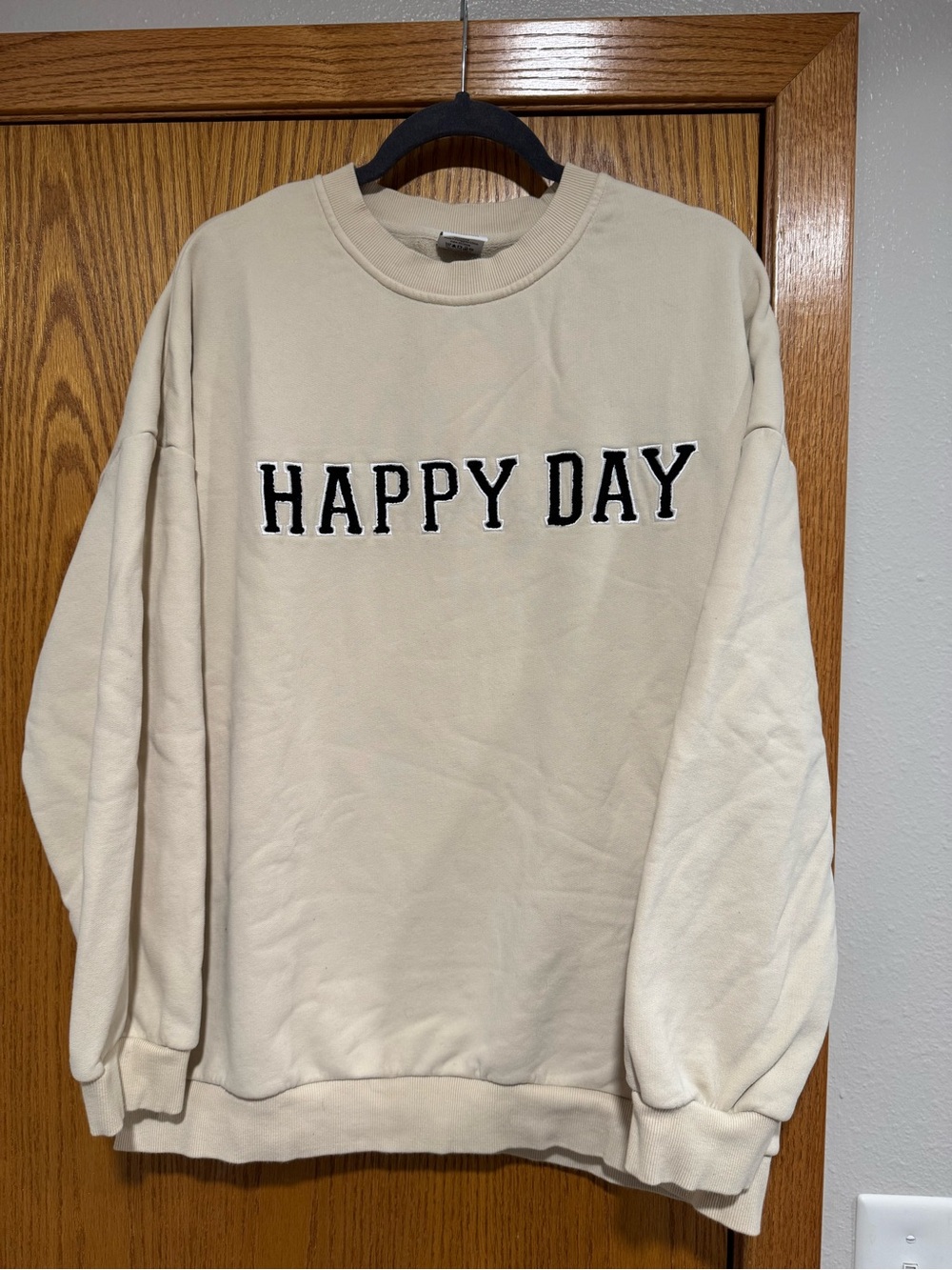 Little Bipsy Happy Day Crewneck Sweatshirt - Cream